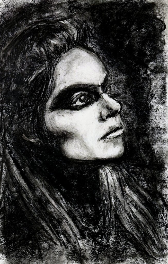 Mother - Original Charcoal Drawing, 20 x 24